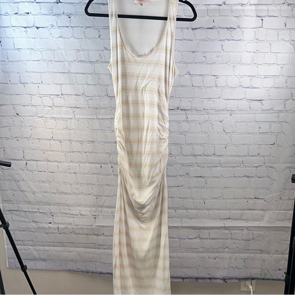 π€ Victoriaβs Secret StripedβMaxi Dress | Ruched Tank | Lined | Size Medium